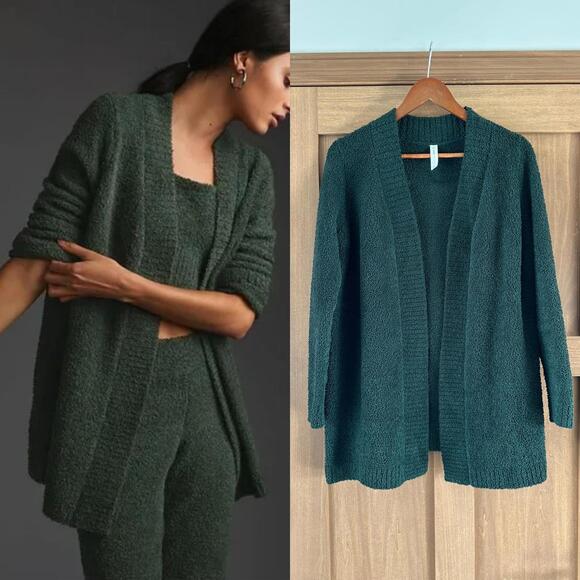Daily Practice Anthropologie Emerald Green Snuggle Cardigan Sweater Women’s XS - Picture 1 of 13